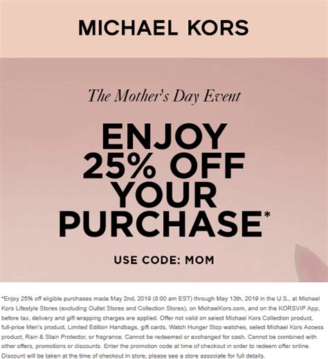 michael kors birthday reward 2020|Michael Kors promo code.